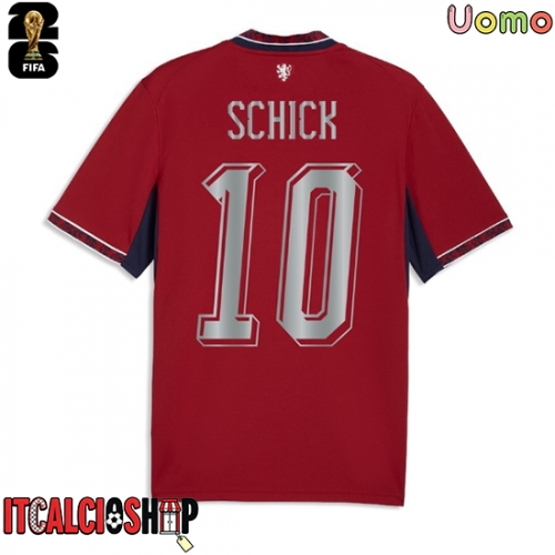 Repubblica Ceca Patrik Schick #10 Prima Maglia Mondiali 2026 Manica Corta